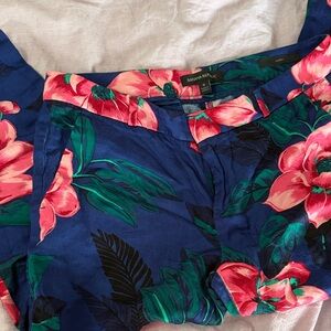 Banana Republic Blue Floral Women's Shorts